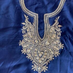 Midnight Blue Kashmiri Tilla Suit
