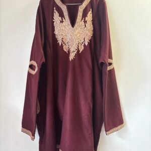 Stiched Antique Design Maroon pheran