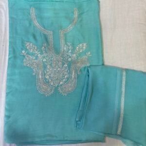 Unstitched suits with pure chiffon dupatta