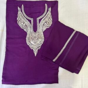 Unstitched suits with pure chiffon dupatta