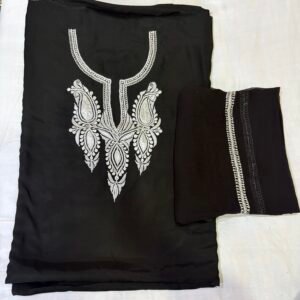 Unstitched suits with pure chiffon dupatta