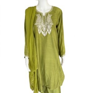 Cotton Blend Unstitched Tilla Suit