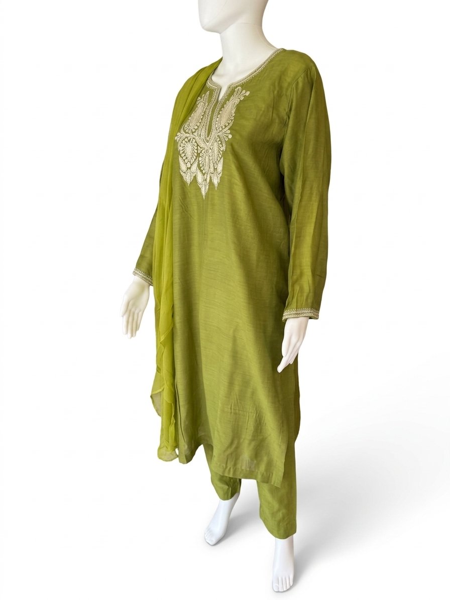 Cotton Blend Unstitched Tilla Suit - Image 2