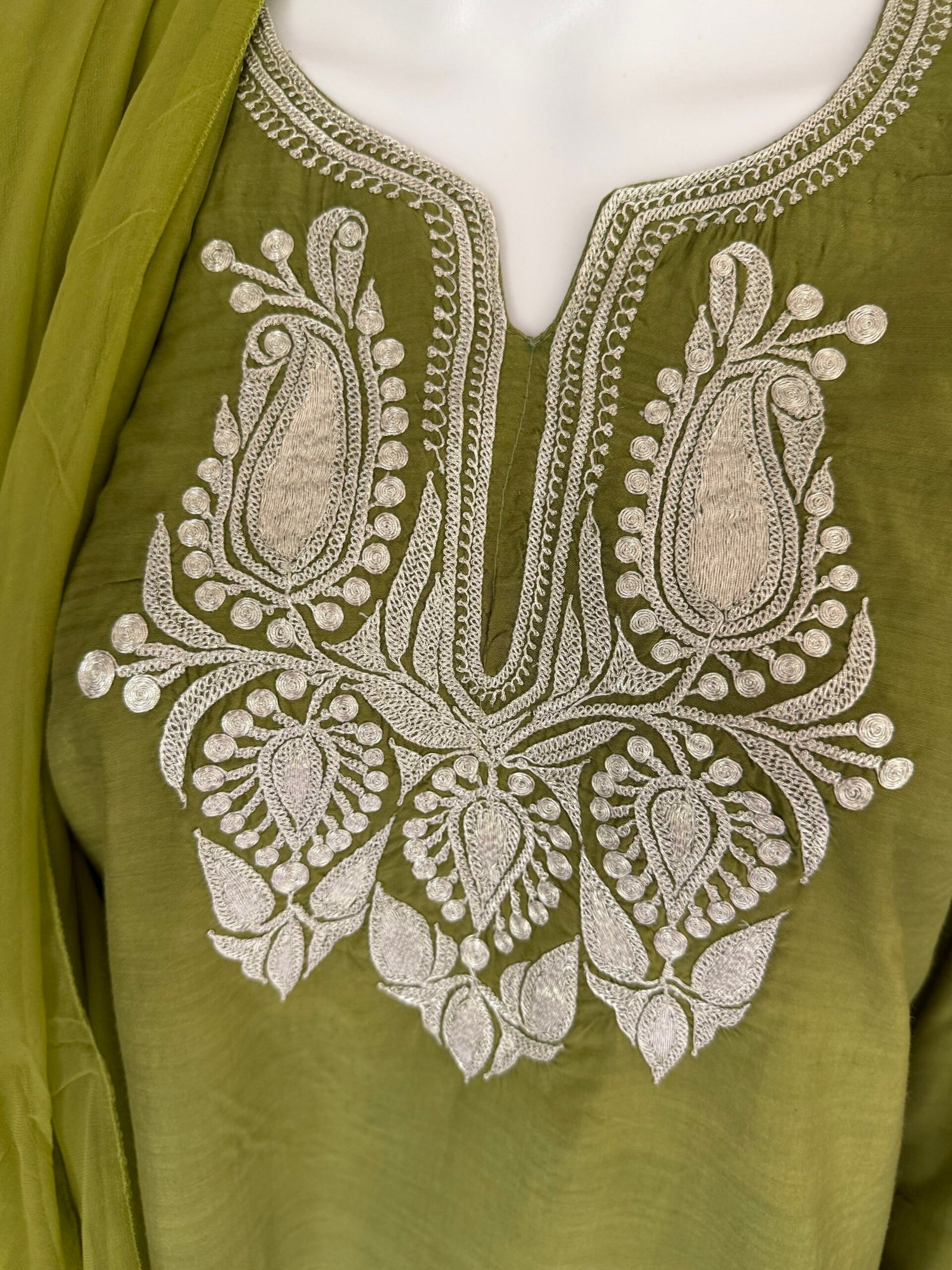 Cotton Blend Unstitched Tilla Suit - Image 3