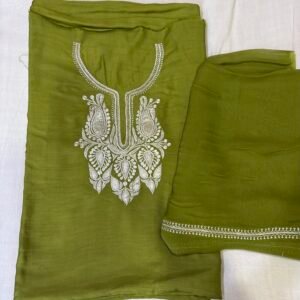 Cotton Blend Unstitched Tilla Suit